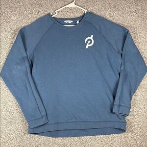 Peloton Blue Crewneck Sweater with Ribbed Collar Women’s (L)